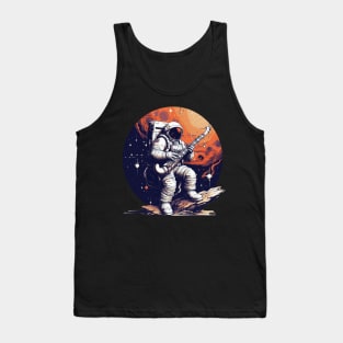 Astronaut Bassoon Band Player Bassoonist Tank Top